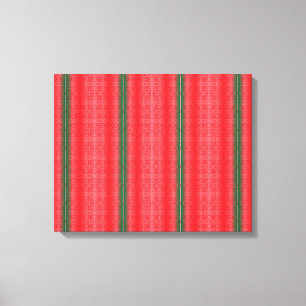Toile arrière - plan rayé rouge et vert