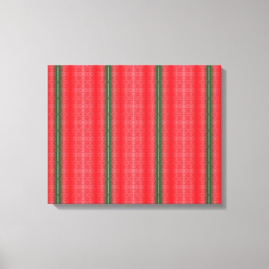 Toile arrière - plan rayé rouge et vert (Recto)