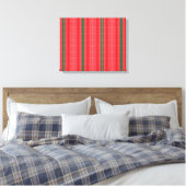 Toile arrière - plan rayé rouge et vert (Insitu(Chambre))