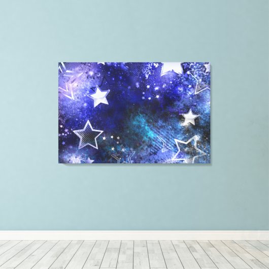 Toile Arrière - plan spatial avec étoiles (Insitu (Plancher de Bois))