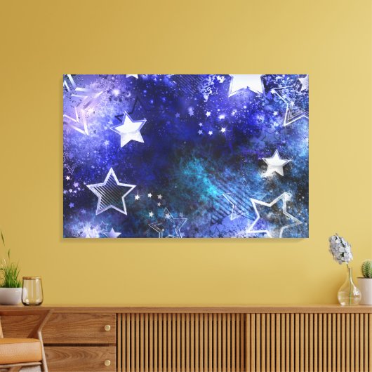 Toile Arrière - plan spatial avec étoiles (Insitu(Salon))