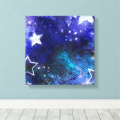 Toile Arrière - plan spatial avec étoiles (Insitu (Plancher de Bois))