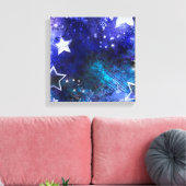 Toile Arrière - plan spatial avec étoiles (Insitu(Salon))