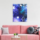 Toile Arrière - plan spatial avec étoiles (Insitu(Salon))