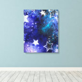 Toile Arrière - plan spatial avec étoiles (Insitu (Plancher de Bois))