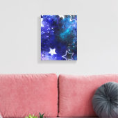 Toile Arrière - plan spatial avec étoiles (Insitu(Salon))