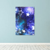 Toile Arrière - plan spatial avec étoiles (Insitu (Plancher de Bois))