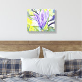 Toile Arrière-plan vert de fleur de magnolia violet (Insitu(Chambre))