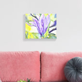 Toile Arrière-plan vert de fleur de magnolia violet (Insitu(Salon))