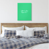 Toile Arrière-plan vert menthe plat – Conception de mari (Insitu(Chambre))