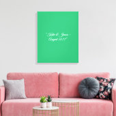 Toile Arrière-plan vert menthe plat – Conception de mari (Insitu(Salon))