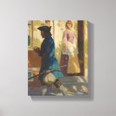 Toile Arrivée de Franklin à Philadelphie par N. C. Wyeth (Recto)