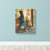 Toile Arrivée de Franklin à Philadelphie par N. C. Wyeth (Insitu (Plancher de Bois))