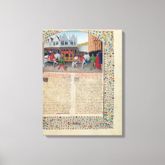 Toile Arrivée de l'empereur Charles IV (Recto)