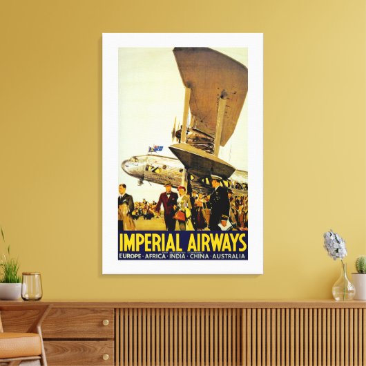 Toile Arrivée d'Imperial Airways (Insitu(Salon))