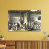 Toile Arrivée du mariage Présents à la Résidence nuptial (Insitu(Salon))