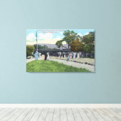 Toile Arrivée du train à Boyes Hot Springs (Insitu (Plancher de Bois))