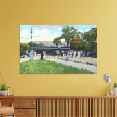 Toile Arrivée du train à Boyes Hot Springs (Insitu(Salon))