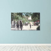 Toile Arrivée d'un StagecoachHighland Springs, CA (Insitu (Plancher de Bois))