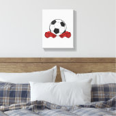 Toile Arrivée sifflet & balle de football (Insitu(Chambre))