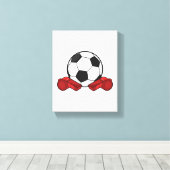 Toile Arrivée sifflet & balle de football (Insitu (Plancher de Bois))