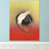 Toile Arrivée sur une aile et une prière (Insitu (Plancher de Bois))