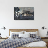 Toile Arrondir un virage sur le bateau à vapeur du Missi (Insitu(Chambre))