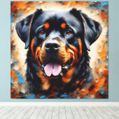 Toile Art 2 - Rottweiler 1 (Insitu (Plancher de Bois))