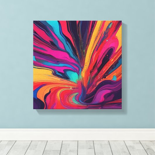 Toile art Abstrait (Insitu (Plancher de Bois))