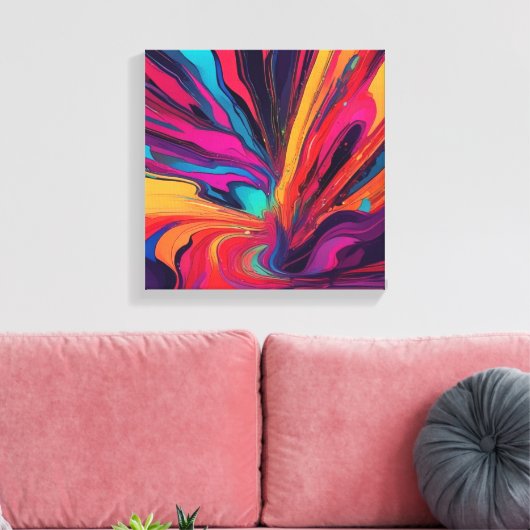 Toile art Abstrait (Insitu(Salon))