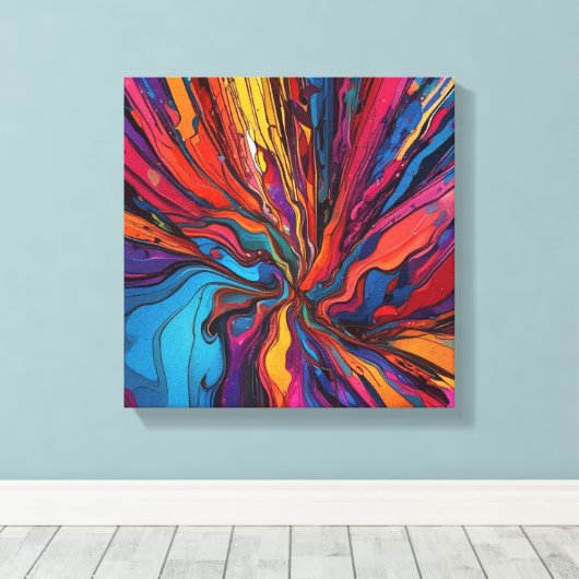 Toile art Abstrait (Insitu (Plancher de Bois))