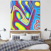 Toile Art Abstrait autochtone Vol 10 (Insitu(Chambre))