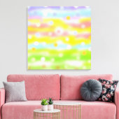 Toile Art abstrait aux nuances multicolores (Insitu(Salon))