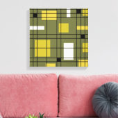 Toile Art Abstrait Avocado Green des années 1950 (Insitu(Salon))