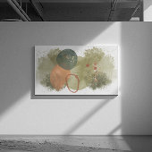 Toile art Abstrait, cercles de pêche avec or