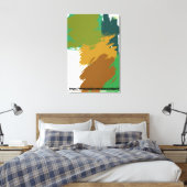 Toile Art abstrait Champ de campagne par ZMJ (Insitu(Chambre))