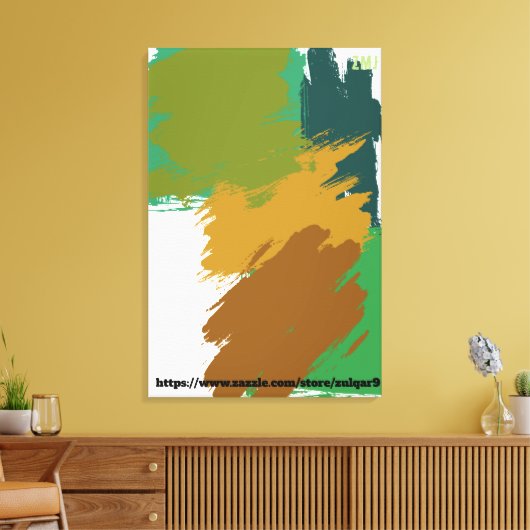 Toile Art abstrait Champ de campagne par ZMJ (Insitu(Salon))