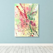 Toile Art Abstrait - Champagne (Insitu (Plancher de Bois))