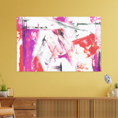 Toile art abstrait coloré (Insitu(Salon))