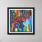 Toile Art Abstrait coloré (Recto)