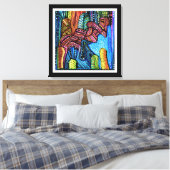 Toile Art Abstrait coloré (Insitu(Chambre))