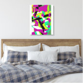 Toile Art abstrait coloré 7 (Insitu(Chambre))
