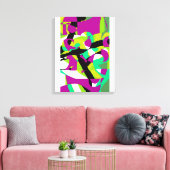 Toile Art abstrait coloré 7 (Insitu(Salon))