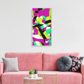 Toile Art abstrait coloré 7 (Insitu(Salon))