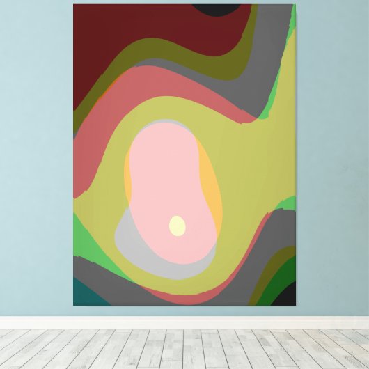 Toile Art Abstrait coloré 921 (Insitu (Plancher de Bois))