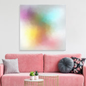 Toile Art Abstrait coloré Rouge Jaune Bleu Violet Vert (Insitu(Salon))