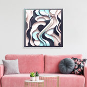 Toile Art Abstrait Contemporain "exquis" (Insitu(Salon))