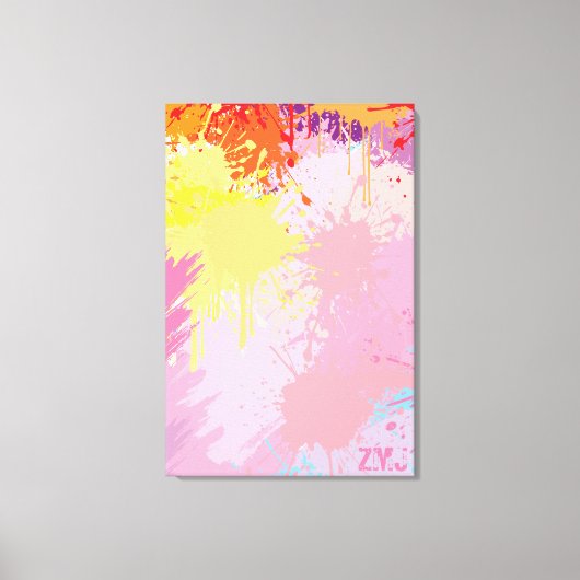 Toile Art abstrait de coucher de soleil par ZMJ (Recto)