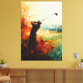 Toile Art abstrait de golfeur (Insitu(Salon))