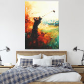 Toile Art abstrait de golfeur (Insitu(Chambre))